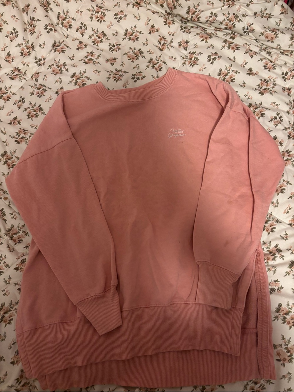 Women's Pink Crewneck Sweatshirt